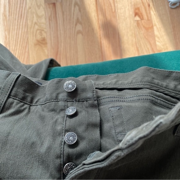 Gucci Men’s Olive Green Denim Riding Skinny Leg Jeans EUC Size IT 48 US 32 - Picture 8 of 12